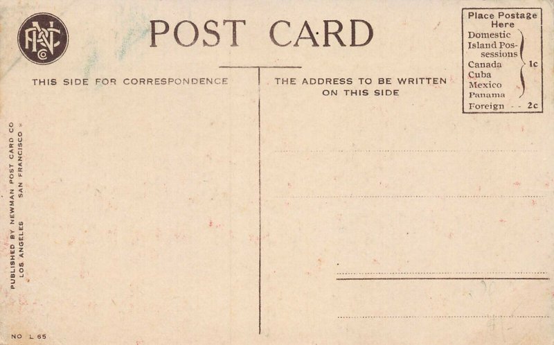 Alligator Head, La Jolla, Cal., Early Postcard, Unused