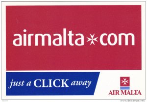 AIR MALTA , airmalta.com Just a click away , 1990s