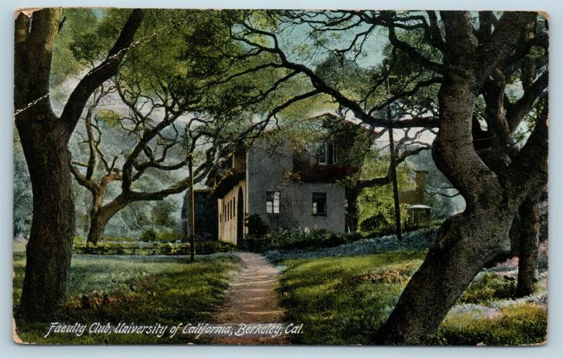 Postcard CA Berkeley Faculty Club University of California 1912 Q13