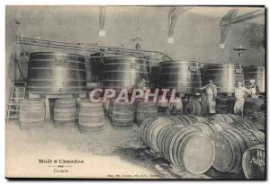 Old Postcard Champagne Moet & Chandon Cuverie