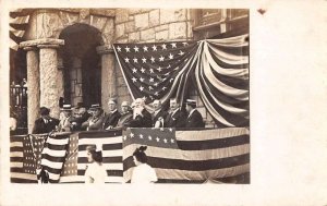 People Watching Patriotic Parade Political Real Photo Vintage Postcard AA18282