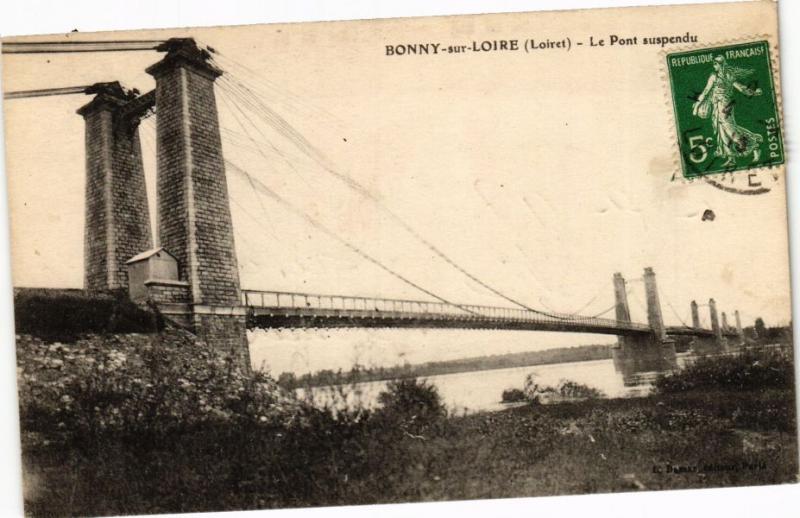 CPA BONNY-sur-LOIRE - Le Pont suspendu (270513)