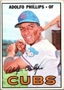 1967 Topps Baseball Card Adolfo Phillips Chicago Cubs sk2196