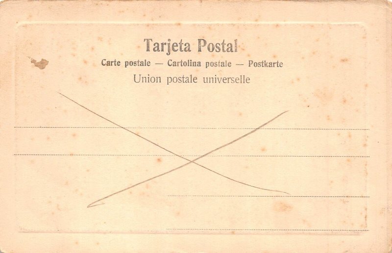 A878 Uruguay Montevideo Audana Sailing Boat vintage postcard