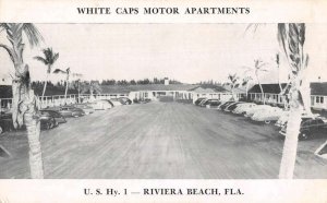 Riviera Beach Florida White Caps Motor Apartments Vintage Postcard AA23504