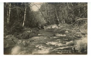 VT - Ripton. Mountain Stream ca 1930's   RPPC