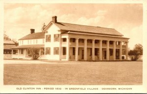 Michigan Dearborn Old Clinton Inn Greenfield Village Real Photo