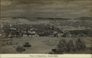 Hamiton NY South Side Birdseye View c1910 Real Photo Postcard ELITE