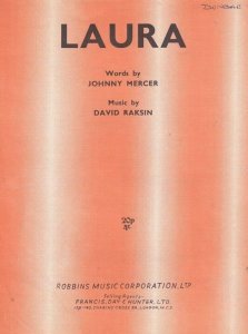 Laura Johnny Mercer 1940s Sheet Music