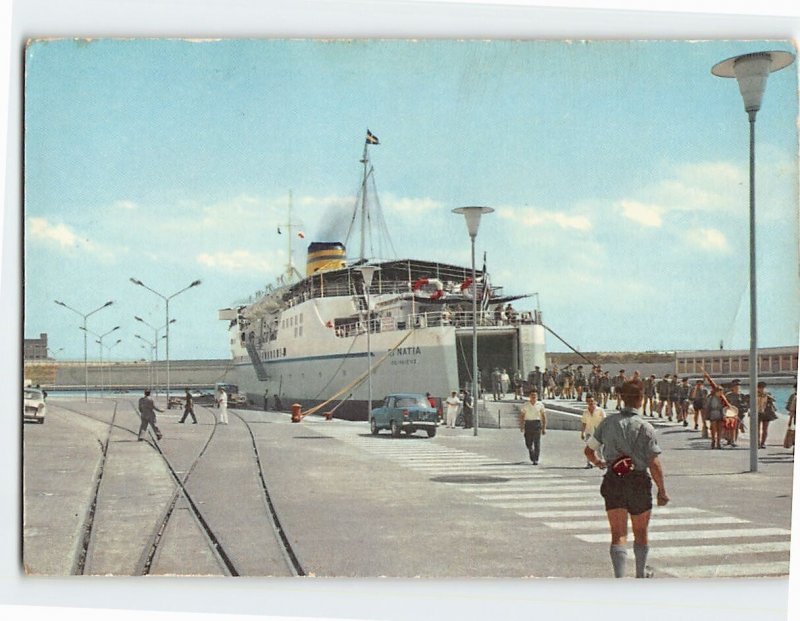 Postcard Motorboat Egnacia Brindisi Italy