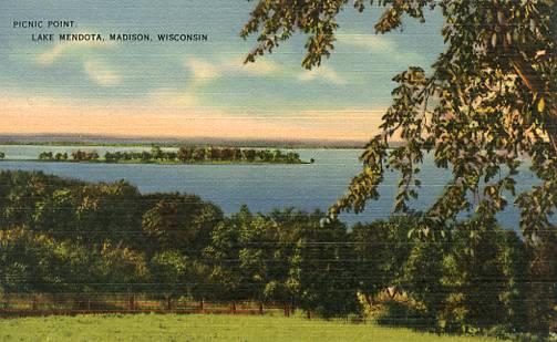 WI - Madison, Lake Mendota, Picnic Point