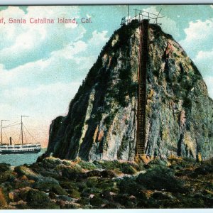 c1910s Unused Santa Catalina Island California Sugar Loaf Litho Photo PC A27