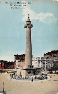 Washington Monument & Mt Vernon Place - Baltimore, Maryland MD  