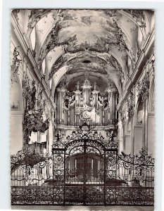 Postcard Blick zur Orgel, Abteikirche, Amorbach, Germany