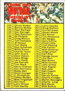 1970 Topps Football Card Series 2 Checklist sk21465