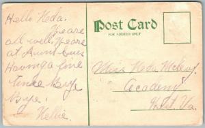 MOUNTAIN GROVE PA GREETINGS ANTIQUE POSTCARD