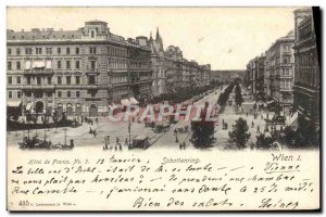 Postcard Old Hotel de France Wien Schottenring