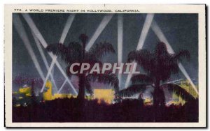 Old Postcard A World Premiere Night in Hollywood California