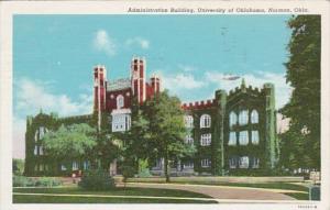 Oklahoma Norman Administration Building University Of Oklahoma 1944 Curteich