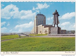 St. John's: Showing Confederation Building And The Statue Of The Portuguese E...