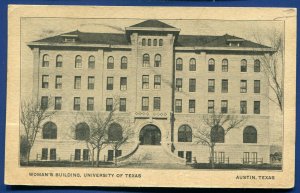 Woman's Building University of Texas Austin Texas old postcard 