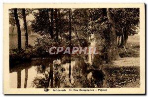 Old Postcard In Limousin Nes Campaigns Landscape