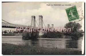 Old Postcard Pont De Mornay-sur-Allier