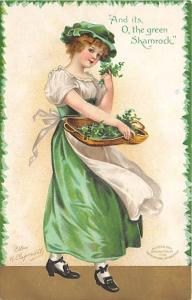 St Patrick's Day Post Card Old Vintage Antique International Art Publish...