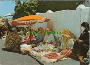 Morocco Postcard - 70's Tanger Linen Market. Posted1972 - Ref.RR19385