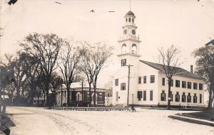 A49/ Kennebunk Maine Me RPPC Real Photo Postcard c1910 Unitarian Church