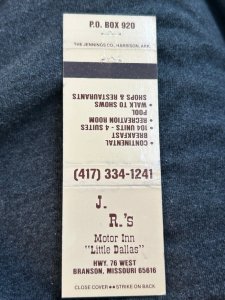 Vintage Matchbook Cover J.R.'s Motor Inn Branson, Missouri MB97
