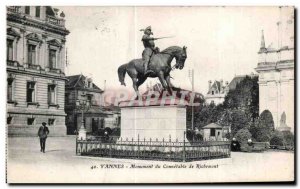 Postcard Old connetable monument Richemont Vannes Horse Horse