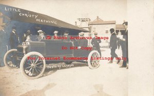 FL, Daytona Beach, Florida, RPPC, Early Auto Racing, Little Christy's Machine