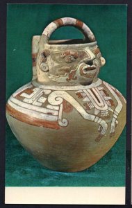 Mexico Clay Vessel with Effigy Museo Nacional de Antropologia - Chrome