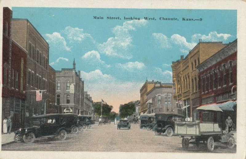 CHANUTE , Kansas , 1910s ; Main Street