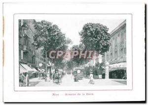 Postcard Old Nice Avenue de la Gare