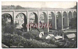 Old Postcard Dinan Viaduct