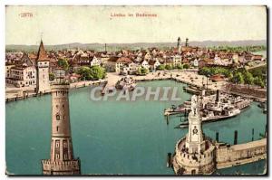 Old Postcard Lindau Im Bodensee