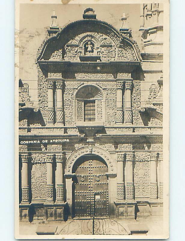 Pre-1917 rppc COMPANIA DE AREQUIPA Arequipa Peru HM3853