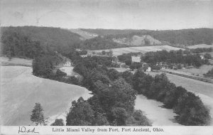 J33/ Fort Ancient Ohio Postcard c1910 Indian Native American Mound 324