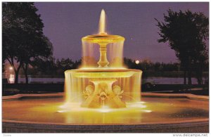 North West Mounted Police Fountain , REGINA , Saskatchewan , Canada , 50-60s