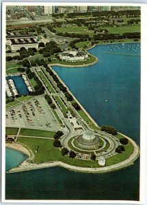 Postcard - An aerial view form Lake Michigan - Chicago, Illinois
