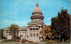 Vtg Boise Idaho ID State Capitol Building 1950s Chrome Postcard