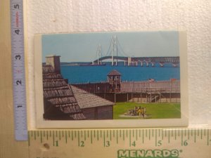 Postcard Folder The Mackinac Bridge, Michigan