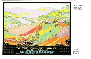 To the Country Quickly, England Southern Railway, Gregory Brown, Artist