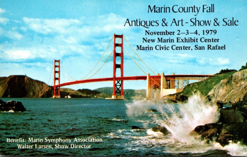 Marin County Fall Antiques & Art Show & Sale 1979 Marin Civic Center San Rafa...