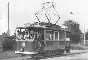 B99435 tram tramway real photo gorlitz oldtimer strassenbahn germany