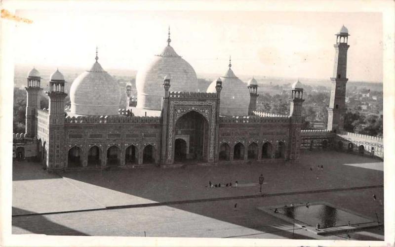 Lahore Pakistan Shahi Mosque Real Photo Antique Postcard J53860