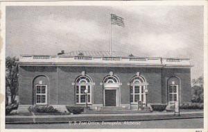 Post Office Demopolis Alabama 1949 Curteich