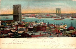 New York City The Brooklyn Bridge 1907